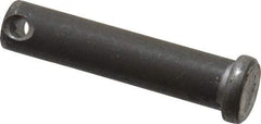 Made in USA - 7/16" Pin Diam, 2" OAL, Standard Clevis Pin - 5/32" Hole, 1-27/32" Usable Length, Uncoated Steel - Makers Industrial Supply