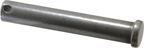 Value Collection - 1/2" Pin Diam, 3" OAL, Standard Clevis Pin - 5/32" Hole, 2-27/32" Usable Length, Uncoated Steel - Makers Industrial Supply