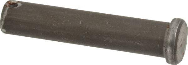 Made in USA - 5/8" Pin Diam, 3" OAL, Standard Clevis Pin - 5/32" Hole, 2-27/32" Usable Length, Uncoated Steel - Makers Industrial Supply