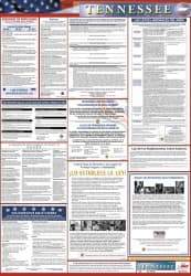 NMC - 27" Wide x 39" High Laminated Paper Labor Law Information Poster - Tennessee Jurisdiction, Spanish - Makers Industrial Supply