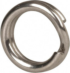 Made in USA - 0.15" ID, 0.22" OD, 0.054" Thick, Split Ring - 18-8 Stainless Steel, Natural Finish - Makers Industrial Supply