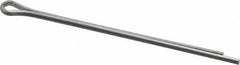 Made in USA - 1/16" Diam x 1-1/2" Long Extended Prong Cotter Pin - Grade 18-8, Uncoated, Stainless Steel - Makers Industrial Supply