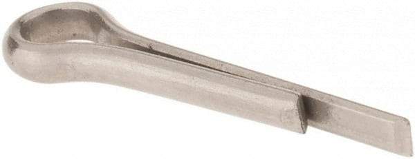 Made in USA - 3/32" Diam x 1/2" Long Extended Prong Cotter Pin - Grade 18-8, Uncoated, Stainless Steel - Makers Industrial Supply