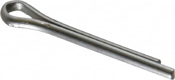 Made in USA - 3/32" Diam x 3/4" Long Extended Prong Cotter Pin - Grade 18-8, Uncoated, Stainless Steel - Makers Industrial Supply