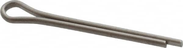 Made in USA - 3/32" Diam x 1" Long Extended Prong Cotter Pin - Grade 18-8, Uncoated, Stainless Steel - Makers Industrial Supply