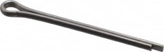 Made in USA - 3/32" Diam x 1-1/4" Long Extended Prong Cotter Pin - Grade 18-8, Uncoated, Stainless Steel - Makers Industrial Supply