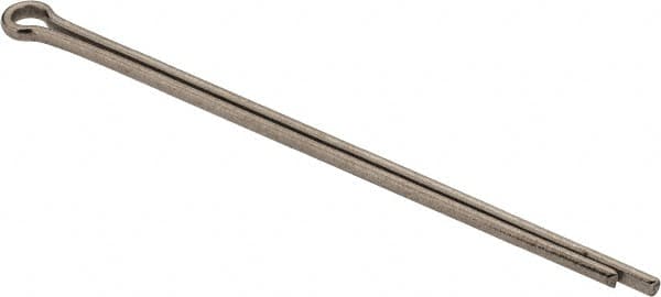 Made in USA - 3/32" Diam x 2-1/2" Long Extended Prong Cotter Pin - Grade 18-8, Uncoated, Stainless Steel - Makers Industrial Supply