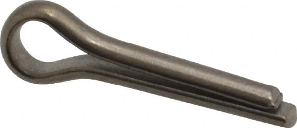 Made in USA - 1/8" Diam x 1/2" Long Extended Prong Cotter Pin - Grade 18-8, Uncoated, Stainless Steel - Makers Industrial Supply