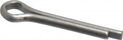 Made in USA - 1/8" Diam x 3/4" Long Extended Prong Cotter Pin - Grade 18-8, Uncoated, Stainless Steel - Makers Industrial Supply