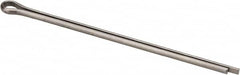 Made in USA - 1/8" Diam x 3" Long Extended Prong Cotter Pin - Grade 18-8, Uncoated, Stainless Steel - Makers Industrial Supply