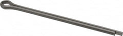 Made in USA - 5/32" Diam x 3" Long Extended Prong Cotter Pin - Grade 18-8, Uncoated, Stainless Steel - Makers Industrial Supply