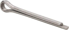 Made in USA - 3/16" Diam x 1-3/4" Long Extended Prong Cotter Pin - Grade 18-8, Uncoated, Stainless Steel - Makers Industrial Supply