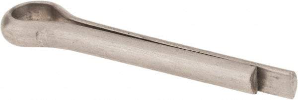 Made in USA - 1/4" Diam x 1-1/2" Long Extended Prong Cotter Pin - Grade 18-8, Uncoated, Stainless Steel - Makers Industrial Supply