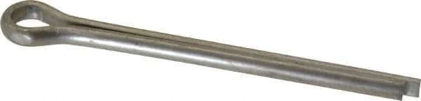 Made in USA - 1/4" Diam x 3" Long Extended Prong Cotter Pin - Grade 18-8, Uncoated, Stainless Steel - Makers Industrial Supply