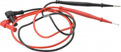 Ideal - Black/Red Electrical Test Equipment Leads - Use with Vol-Con Elite Voltage & Continuity Testers - Makers Industrial Supply