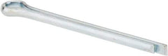 Made in USA - 3/32" Diam x 1-1/4" Long Extended Prong Cotter Pin - Grade 2, Zinc-Plated, Steel - Makers Industrial Supply