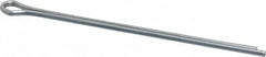 Made in USA - 3/32" Diam x 2-1/2" Long Extended Prong Cotter Pin - Grade 2, Zinc-Plated, Steel - Makers Industrial Supply