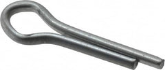 Made in USA - 1/8" Diam x 1/2" Long Extended Prong Cotter Pin - Grade 2, Zinc-Plated, Steel - Makers Industrial Supply