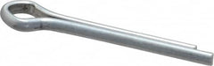 Made in USA - 1/8" Diam x 1" Long Extended Prong Cotter Pin - Grade 2, Zinc-Plated, Steel - Makers Industrial Supply