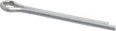 Made in USA - 1/8" Diam x 1-1/2" Long Extended Prong Cotter Pin - Grade 2, Zinc-Plated, Steel - Makers Industrial Supply