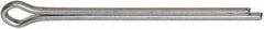 Made in USA - 1/8" Diam x 2" Long Extended Prong Cotter Pin - Grade 2, Zinc-Plated, Steel - Makers Industrial Supply