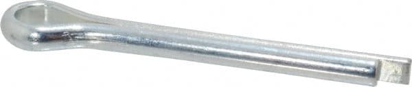 Made in USA - 1/4" Diam x 2" Long Extended Prong Cotter Pin - Grade 2, Zinc-Plated, Steel - Makers Industrial Supply