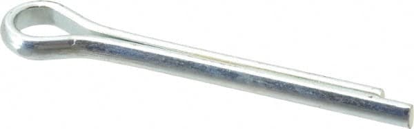 Made in USA - 5/16" Diam x 2-1/2" Long Extended Prong Cotter Pin - Grade 2, Zinc-Plated, Steel - Makers Industrial Supply