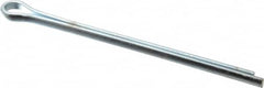 Made in USA - 3/8" Diam x 6" Long Extended Prong Cotter Pin - Grade 2, Zinc-Plated, Steel - Makers Industrial Supply