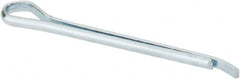 Made in USA - 1/16" Diam x 1" Long Hammerlock Cotter Pin - Grade 2, Zinc-Plated, Steel - Makers Industrial Supply