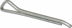 Made in USA - 1/8" Diam x 1-1/4" Long Hammerlock Cotter Pin - Grade 2, Zinc-Plated, Steel - Makers Industrial Supply