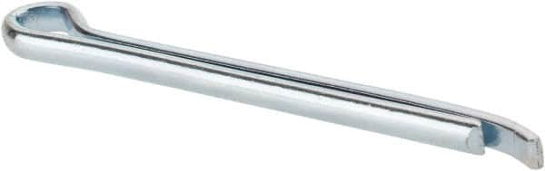 Made in USA - 5/32" Diam x 2" Long Hammerlock Cotter Pin - Grade 2, Zinc-Plated, Steel - Makers Industrial Supply