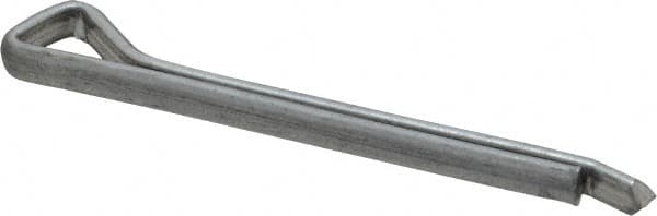 Made in USA - 3/16" Diam x 2" Long Hammerlock Cotter Pin - Grade 2, Zinc-Plated, Steel - Makers Industrial Supply