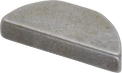 Made in USA - #405 Standard Woodruff Key - 5/8" Long x 1/8" Wide, Steel - Makers Industrial Supply