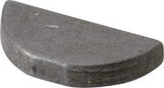 Made in USA - #609 Standard Woodruff Key - 1-1/8" Long x 3/16" Wide, Steel - Makers Industrial Supply