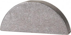 Made in USA - #710 Standard Woodruff Key - 1-1/4" Long x 7/32" Wide, Steel - Makers Industrial Supply