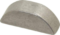 Made in USA - #605 Standard Woodruff Key - 5/8" Long x 3/16" Wide, Alloy Steel - Makers Industrial Supply