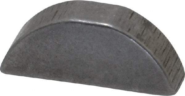 Made in USA - #606 Standard Woodruff Key - 3/4" Long x 3/16" Wide, Alloy Steel - Makers Industrial Supply