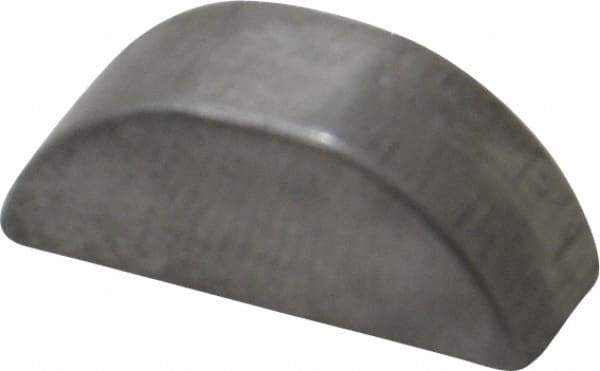 Made in USA - #806 Standard Woodruff Key - 3/4" Long x 1/4" Wide, Alloy Steel - Makers Industrial Supply