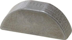 Made in USA - #807 Standard Woodruff Key - 7/8" Long x 1/4" Wide, Alloy Steel - Makers Industrial Supply