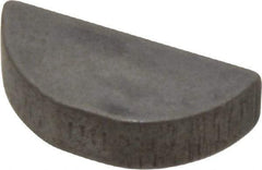 Made in USA - #808 Standard Woodruff Key - 1" Long x 1/4" Wide, Alloy Steel - Makers Industrial Supply