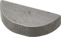 Made in USA - #809 Standard Woodruff Key - 1-1/8" Long x 1/4" Wide, Alloy Steel - Makers Industrial Supply