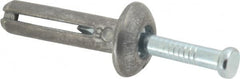 Powers Fasteners - 1/4" Diam, 1/4" Drill, 1" OAL, 1-7/8" Min Embedment Hammer Drive Concrete Anchor - Steel (Drive Pin)/Zamac Alloy (Body), Zinc-Plated Finish, Mushroom Head - Makers Industrial Supply