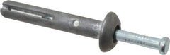 Powers Fasteners - 1/4" Diam, 1/4" Drill, 1-1/2" OAL, 1-7/8" Min Embedment Hammer Drive Concrete Anchor - Steel (Drive Pin)/Zamac Alloy (Body), Zinc-Plated Finish, Mushroom Head - Makers Industrial Supply