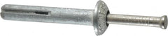 Powers Fasteners - 1/4" Diam, 1/4" Drill, 1-1/2" OAL, 1-1/8" Min Embedment Hammer Drive Concrete Anchor - Stainless Steel (Drive Pin)/Zamac Alloy (Body), Zinc-Plated Finish, Mushroom Head - Makers Industrial Supply