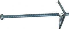 Powers Fasteners - 1/4" Screw, 1/4" Diam, 5" Long, Toggle Bolt Drywall & Hollow Wall Anchor - 5/8" Drill, Zinc Plated, Steel, Grade Zamac 7, Use in Drywall & Wallboard - Makers Industrial Supply