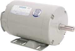 Leeson - 3 Max hp, 3,450 Max RPM, Electric AC DC Motor - 230/460 V Input, Three Phase, 145T Frame, 7/8" Shaft Diam, Rigid Base Mount, TEAO Enclosure - Makers Industrial Supply