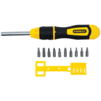 STANLEY® 11 Piece Multi-Bit Ratcheting Screwdriver Set - Makers Industrial Supply