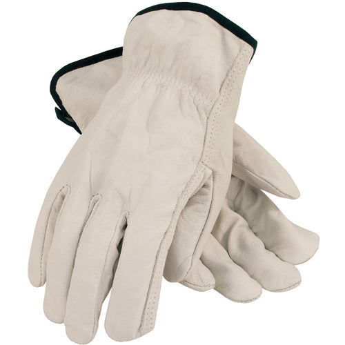 ‎68-106/L Leather Drivers Gloves - Top Grain Cowhide Leather Drivers - Industry Grade - Straight Thumb - Exact Industrial Supply