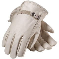 ‎68-158/XL Leather Drivers Gloves - Top Grain Cowhide Drivers - Superior Quality - Straight Thumb - Pull Strap - Exact Industrial Supply