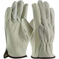 ‎68-162SB/M Leather Drivers Gloves - Top Grain Cowhide Drivers - Reg Grd - Split Bk - Wing Thumb - Kevlar Stitch - Exact Industrial Supply